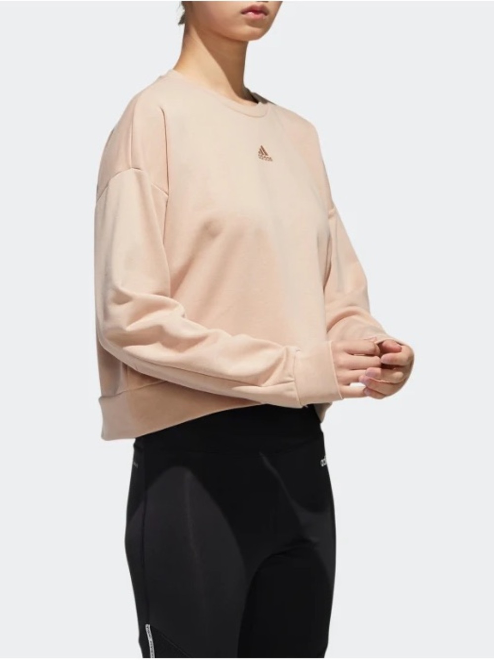 adidas Pale Pink Crewneck Sweatshirt size m